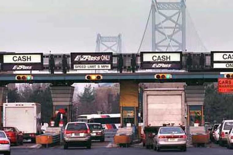 E-Z Pass discounts are affected by the plan. (File Photo of Ben Franklin Tolls.)