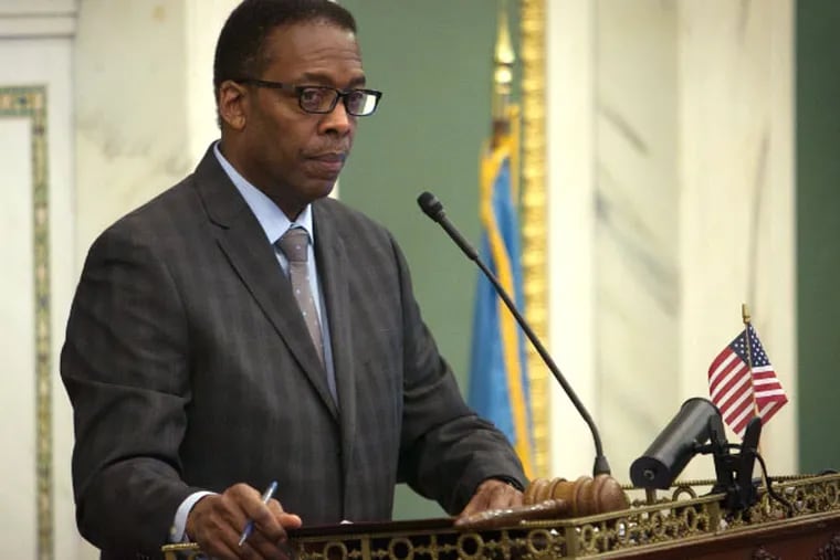 Philadelphia City Council President Darrell Clarke. City Council scuttled Mayor Nutter's plan to sell the Philadelphia Gas Works, which would have allowed the city to put $500 million toward its pension obligation. (Alejandro A. Alvarez / Staff Photographer)
