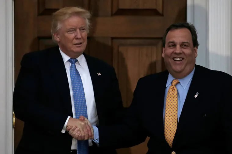President-elect Trump and N.J. Gov. Christie in November at Trump’s golf club in Bedminster Township, N.J.