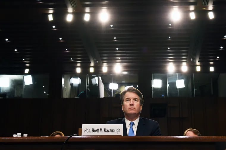 Supreme Court nominee Brett Kavanaugh at his confirmation hearing in September 2018.