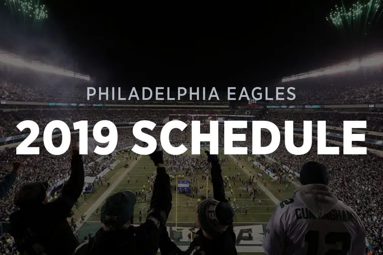 Eagles 2019 schedule