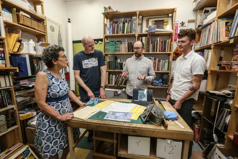 A group of Philly bookstore owners have joined to raise funds for a Philly Bookstore Map, complete with an artist's rendering of local bookstores. The effort, years in the making, is being led by Molly's Books and Records.