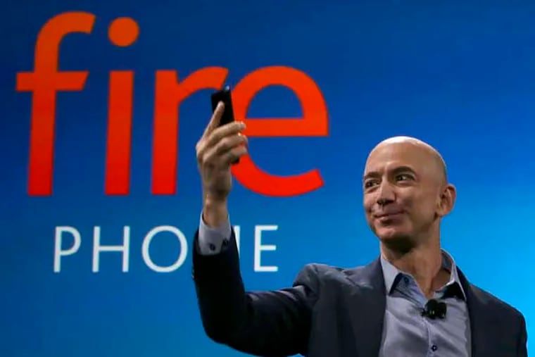 Amazon CEO Jeff Bezos introduces the new Amazon Fire Phone.