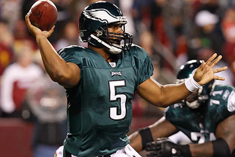 Donovan McNabb’s message is: Don’t believe the hype. (Ron Cortes/Staff Photographer)