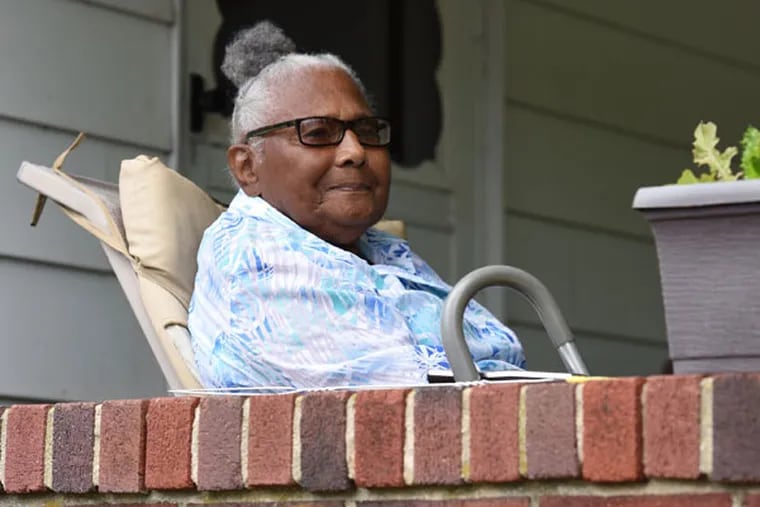 Dorothy Carter, the 92-year-old widow of Coatesville artist Lee Carter, also is to share her story for the documentary. She has spent her whole life in the Coatesville area and helped integrate its schools in the 1950s. (Bradley C Bower/For The Inquirer)