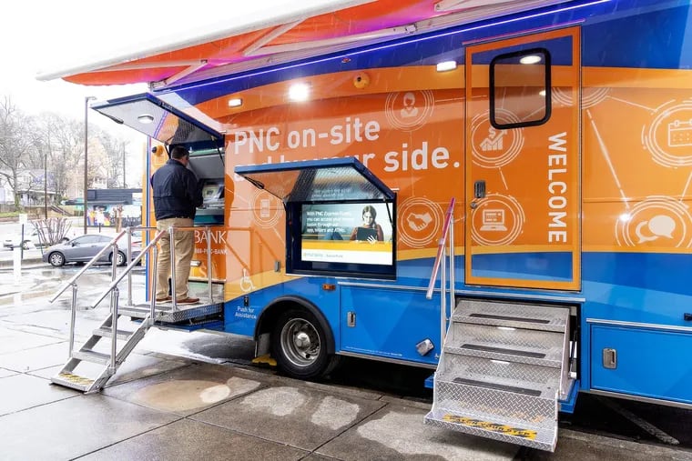 A mobile PNC bank will arrive in the Philadelphia region by the end of the year to provide banking services to residents.