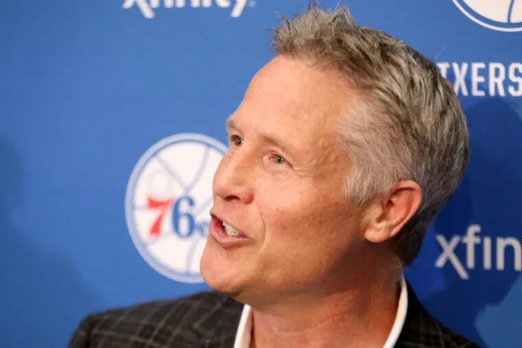 Brett Brown deserves to be rewarded for the front office's tanking efforts in his first two seasons as coach. (David Swanson/Staff Photographer)