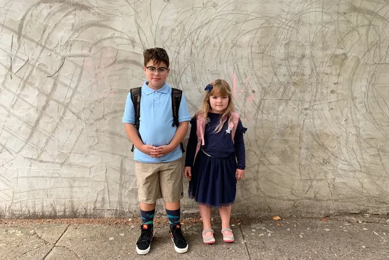 Dena Ferrara Driscoll's kids attend a Philly public school and wear a uniform. Every public school across the city develops their own school-level plan. Some require special colors, or collared shirts, or clothing with embroidered logos but no school is exactly alike.