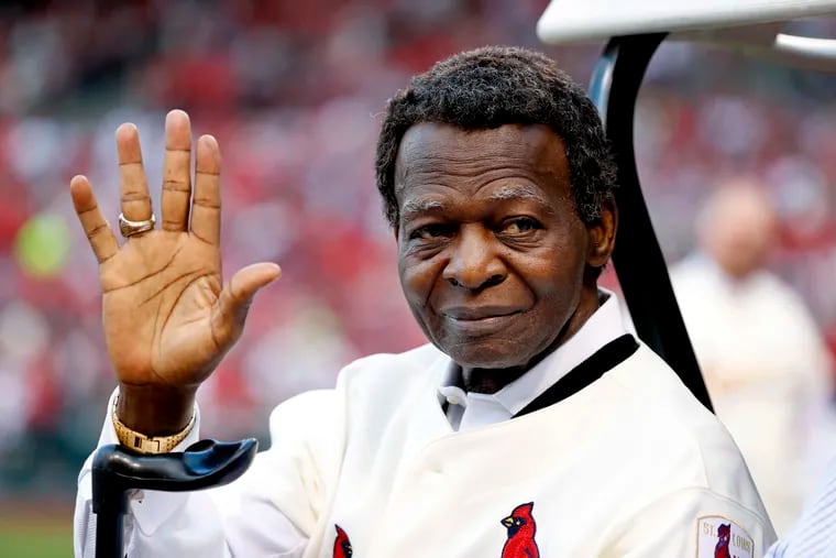 Lou Brock won two World Series titles with the Cardinals, in 1964 and 1967.