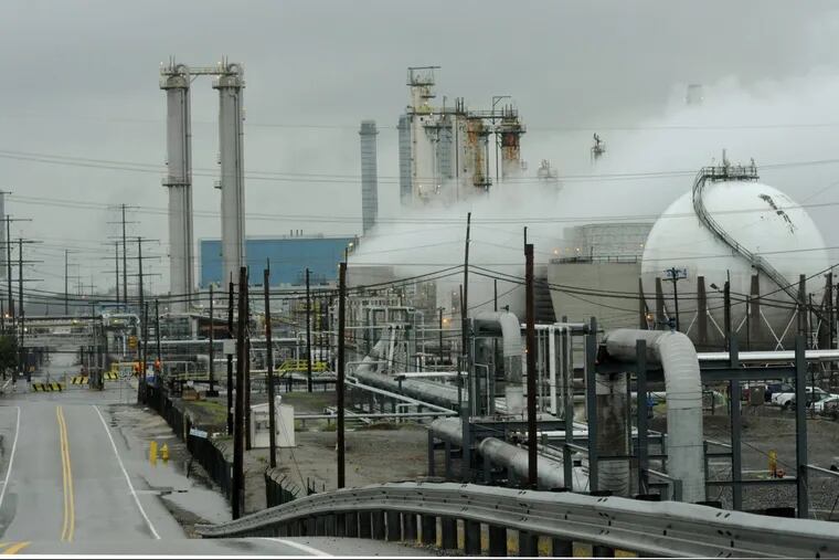 File photo of former Sunoco refinery in Marcus Hook.