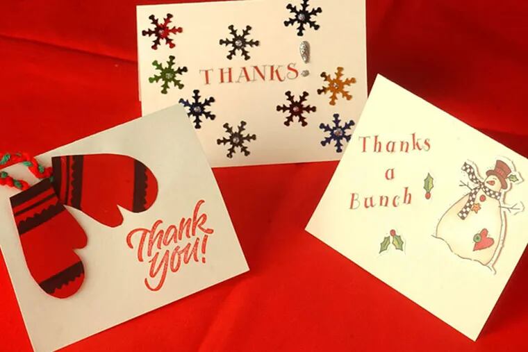 Get a gift? Show your appreciation with a handmade thank-you.