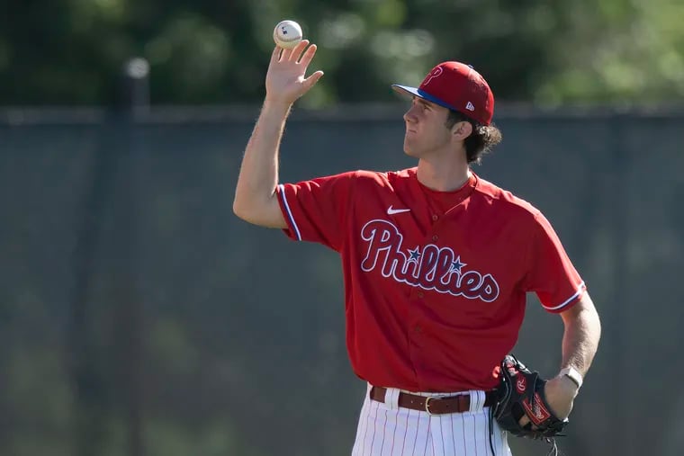 Andrew Painter is trying to crack the Phillies' starting rotation out of spring training as a 19-year-old.