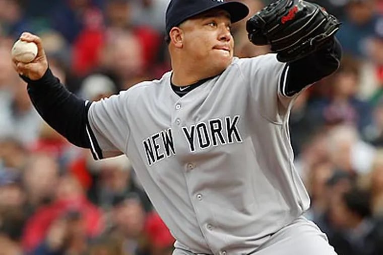 Bartolo Colon underwent an innovative surgical procedure that rebuilt his elbow and shoulder. (Charles Krupa/AP)