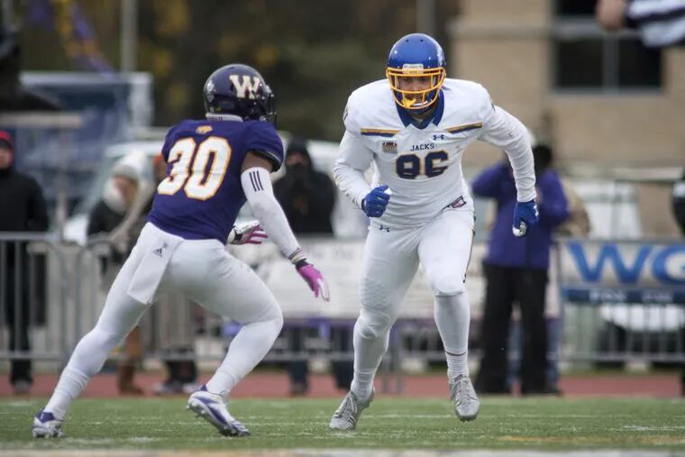 South Dakota State tight end Dallas Goedert has the size and speed of a lot of the top tight ends in the NFL.