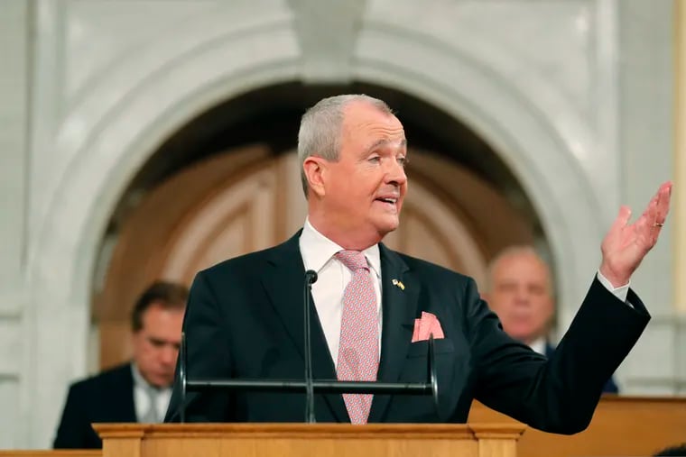 New Jersey Gov. Phil Murphy speaks at the State of the State address in Trenton on Jan. 14. He announced Saturday that he will have surgery to remove a kidney tumor.