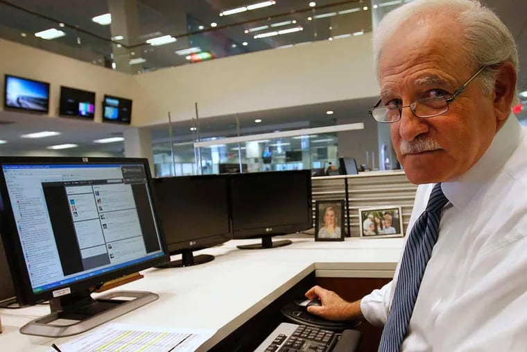 6ABC anchor Jim Gardner at his desk in April 2013. Once again, Gardner and his Action News crew were tops in the ratings despite some stiff competition, including the Olympics and the Super Bowl on NBC10.