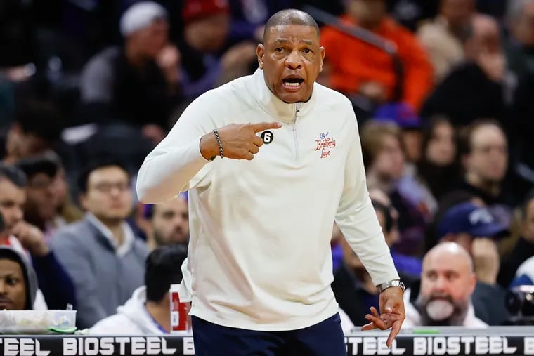 Doc Rivers and the Sixers have pulled into a tie with the Bucks for second place in the East.