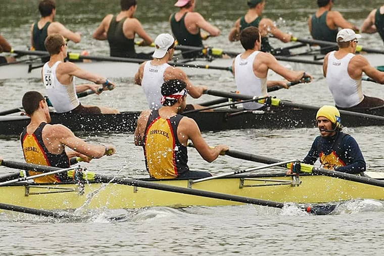 Drexel races against Lehigh and George Mason during a heat. (Michael S. Wirtz/Staff Photographer)