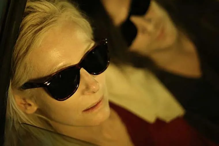 Tilda Swinton as Eve and Tom Hiddleston as Adam in the sly vampire flick &quot;Only Lovers Left Alive.&quot; (Sony Pictures Classics)