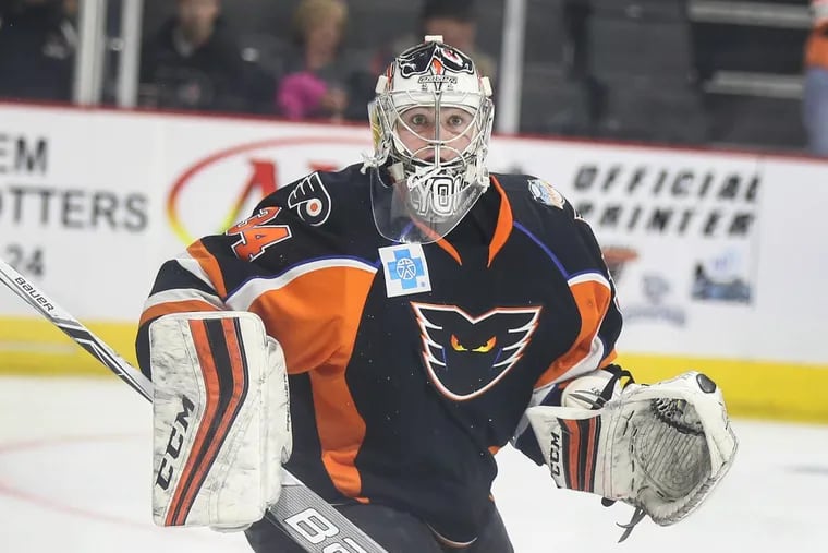 Alex Lyon played in a handful of games for the Flyers this year.