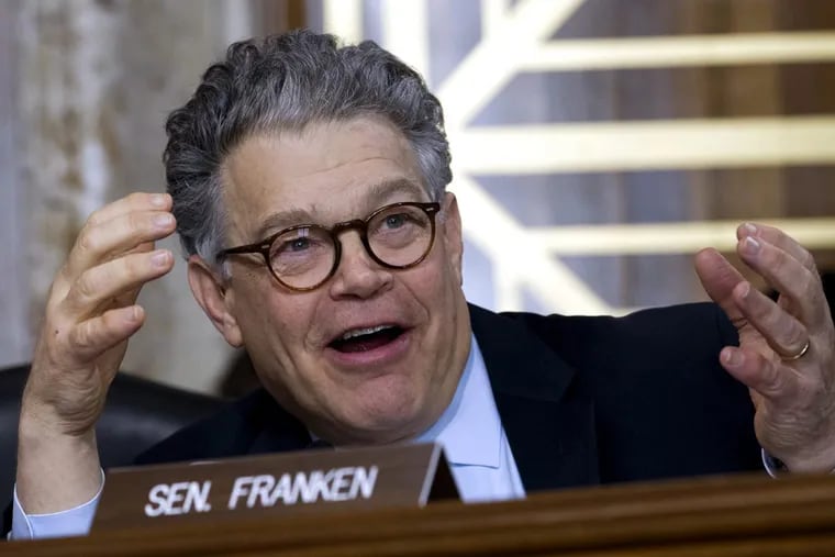 Sen. Al Franken (D., Minn.) speaks during the Energy and Natural Resources Committee hearing on Capitol Hill last month. Franken has been a consistent critic of Comcast acquisitions.