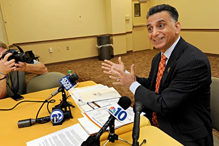 Rowan’s interim head, Ali Houshmand, discusses the report, calling it "a very early" document. APRIL SAUL / Staff Photographer