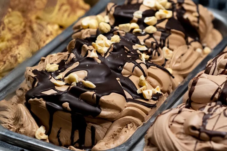 Gran Caffe L'Aquila has a variety of traditional gelato flavors to choose from.