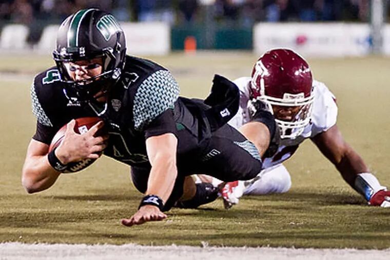 Temple's hopes of a MAC East division title were dented in yet another loss to Ohio. (Ryan M.L. Young/Athens Messenger/AP)