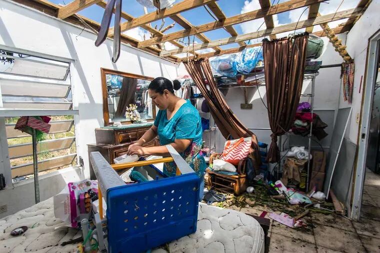 Meryanne Aldea lost everything at her house in Juncos when the winds of Hurricane Maria ripped away the roof. The Puerto Rico town remains largely isolated from the rest of the island – and the world.
