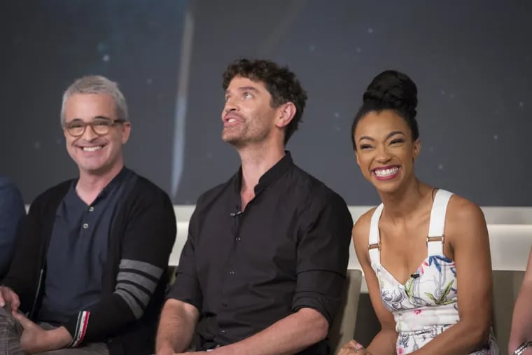 Panel session for the new CBS All Access show “Star Trek: Discovery” includes (from left) executive producer Alex Kurtzman and actors James Frain and Sonequa Martin-Green.