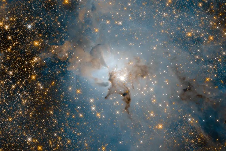 Detail from "Lagoon Nebula (infrared-light view)"