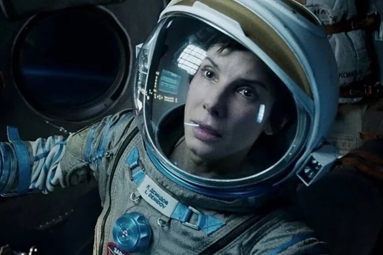 This film image released by Warner Bros. Pictures shows Sandra Bullock in a scene from "Gravity." The film was nominated for an Academy Award for best picture on Thursday, Jan. 16, 2014. The 86th Academy Awards will be held on March 2. (AP Photo/Warner Bros. Pictures, File)
