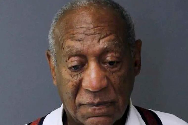 This Sept. 25, 2018, photo provided by the Montgomery County Correctional Facility shows Bill Cosby after he was sentenced to three-to 10-years for sexual assault. The Pennsylvania judge who presided over Bill Cosby's sex-assault case says he let five other accusers testify at Cosby's retrial because they showed his actions were "so distinctive" they became "a signature." (Montgomery County Correctional Facility via AP)