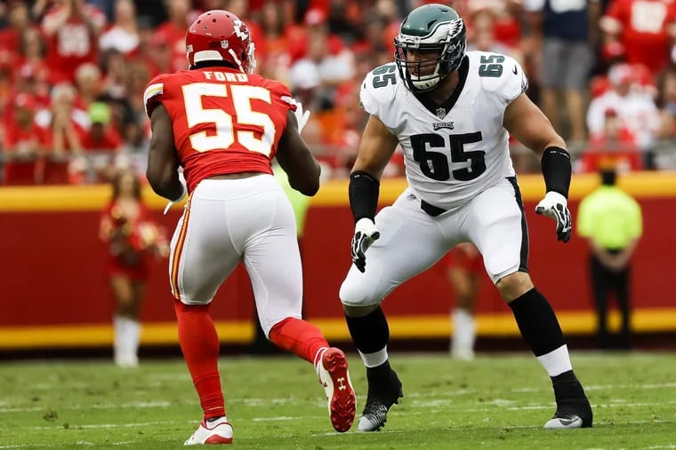 Eagles offensive tackle Lane Johnson (right) will have several key matchups over the next 10 games.