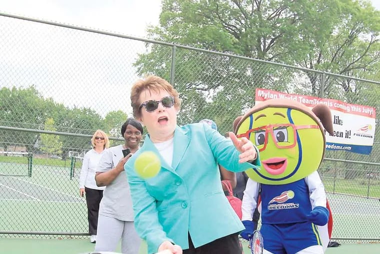 Billie Jean King was the first ever player drafted in World Team Tennis. The legend of the sport now owns the Philadelphia Freedoms.