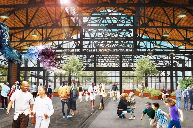 Cherry Street Pier, set to open in October, transforms the historic Pier 9 into a maker's space, public park, food destination, and art gallery, right on the Delaware River Waterfront.