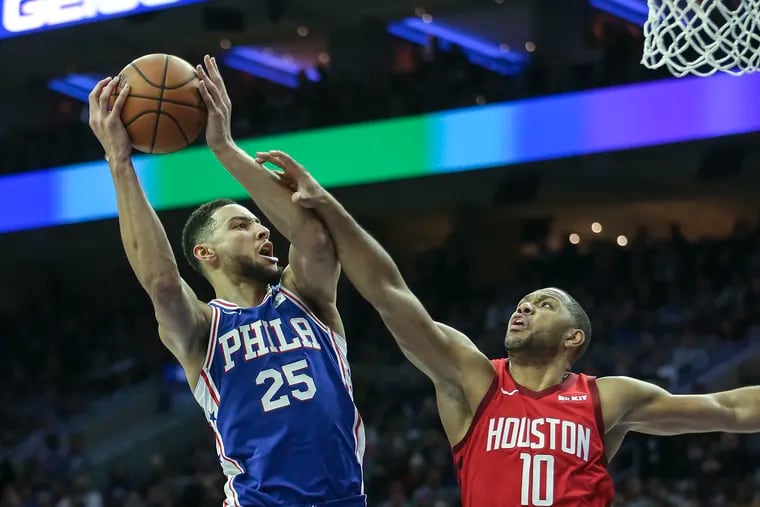 Sixers' Ben Simmons (25) is questionable for the Spurs game.