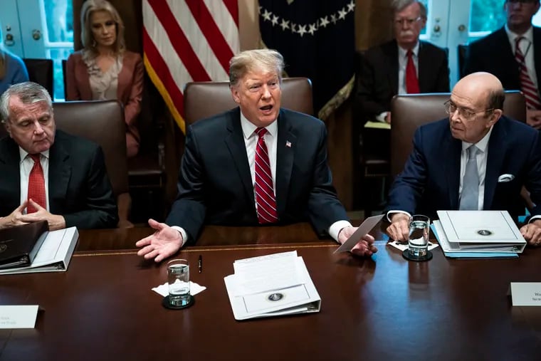 Over the past year, President Trump has imposed three sets of tariffs on China plus separate levies on imported steel and aluminum. MUST CREDIT: Washington Post photo by Jabin Botsford