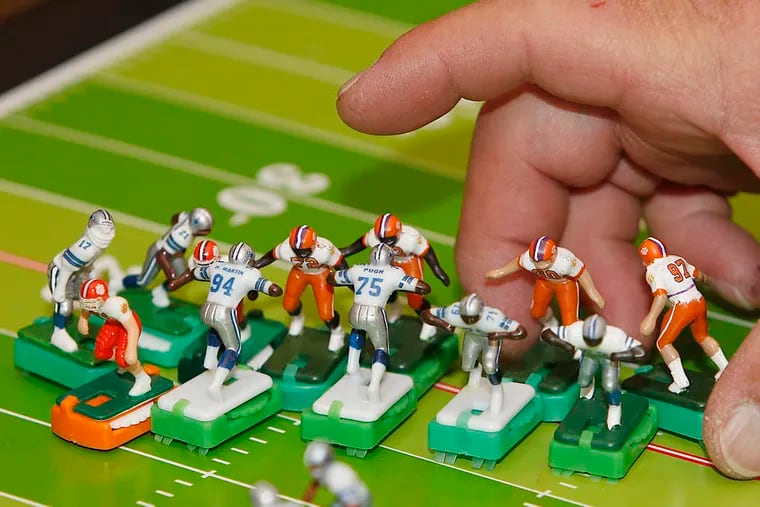Electric football became a baby boom sensation after it was introduced in the 1940s. With its buzzing, metal surface and plastic players that rarely went where they were supposed to, it sold more than 40 million sets.