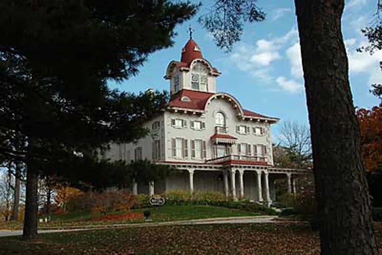 The mansion that houses the Robert W. Ryerss Library & Museum is in Burholme Park in Northeast Philadelphia. Fox Chase Cancer Center wants to build and expand into the park. (Sharon Gekoski-Kimmel / Staff Photographer)