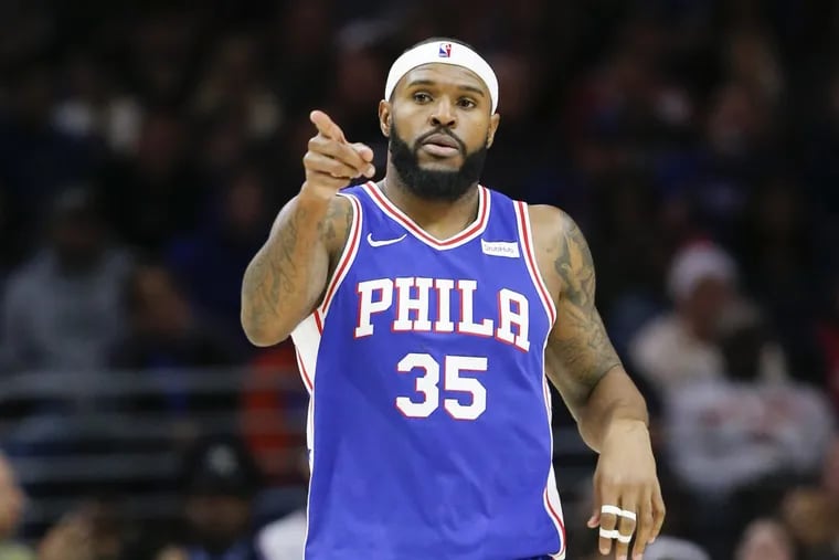 Trevor Booker last month during his brief time with the 76ers.
