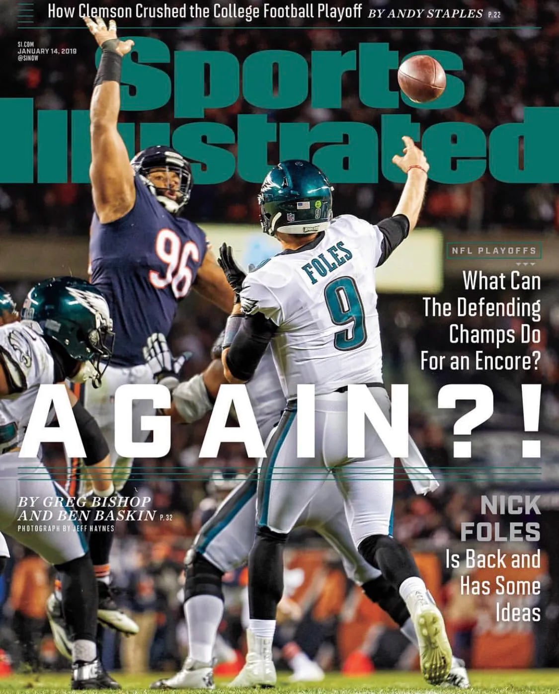 Eagles' Nick graces Sports Illustrated cover yet again