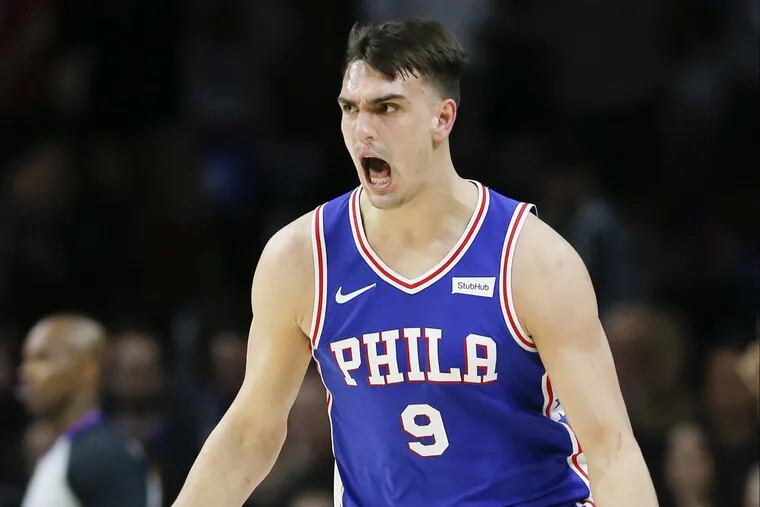 File Photo: Sixers forward Dario Saric left Tuesday’s game after sustaining a chipped tooth and cut lip. He will not return.