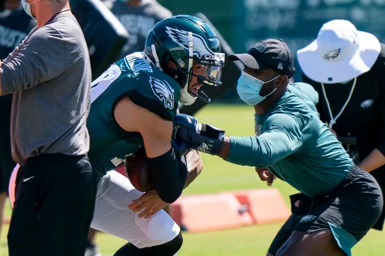 Eagles wide receiver J.J. Arcega-Whiteside says he's ready to step it up in his second season.