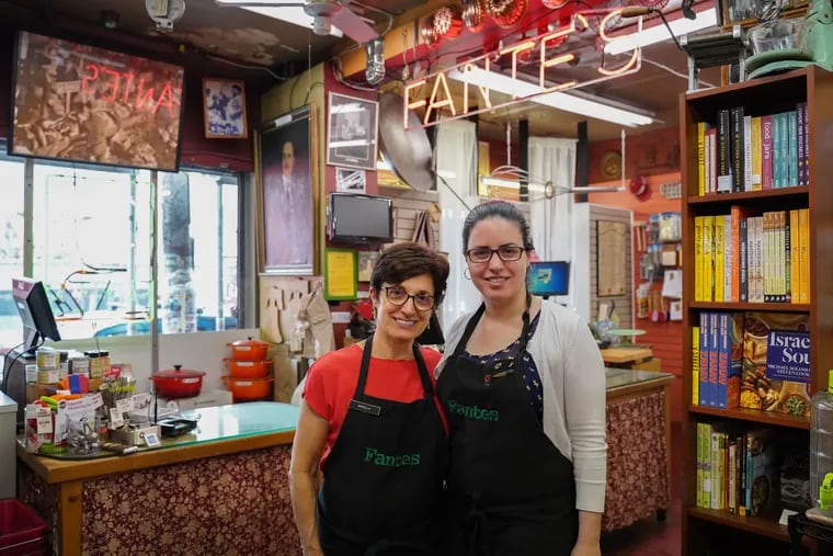 Mariella Esposito (left) and her daughter Liana Ottaviani at their store Fante's Kitchen Shop in the Italian Market. After receiving a degree from University of Pennsylvania in Chemical Engineering, Liana has chosen to go into the family business.