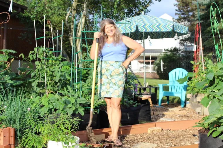 Plant pathologist Carolee Bull works in her home garden in State College, Pennsylvania.