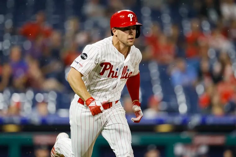 The Phillies' Scott Kingery has started 53 games in center field this season after making zero starts there last season.