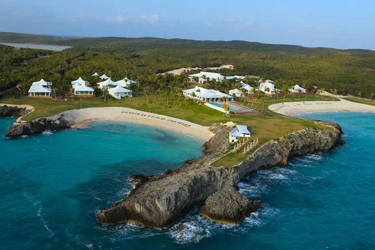 The Cove, an upscale resort on the island of Eleuthera, Bahamas, can be seen in this aerial view. Owner Sidney Torres is continuing to add amenities. (MCT)