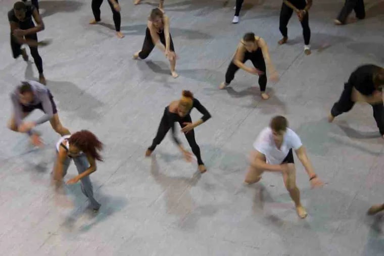 At a dance workshop at the Gershman Y, Bal&#0233; Folcl&#0243;rico choreographer Nildinha Fons&#0234;ca leads participants in a high-energy routine. It was one of several events held during the week.