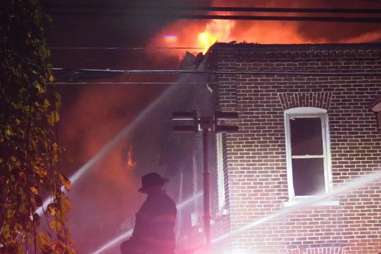 An early-morning fire and explosion at a home on North Fountain Street in Allentown displaced at least 21 residents early Sunday, Oct. 20, 2019, a fire official said.